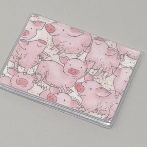 Card Case Mini Wallet Pigs