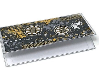Checkbook Cover Boston Bruins Hockey