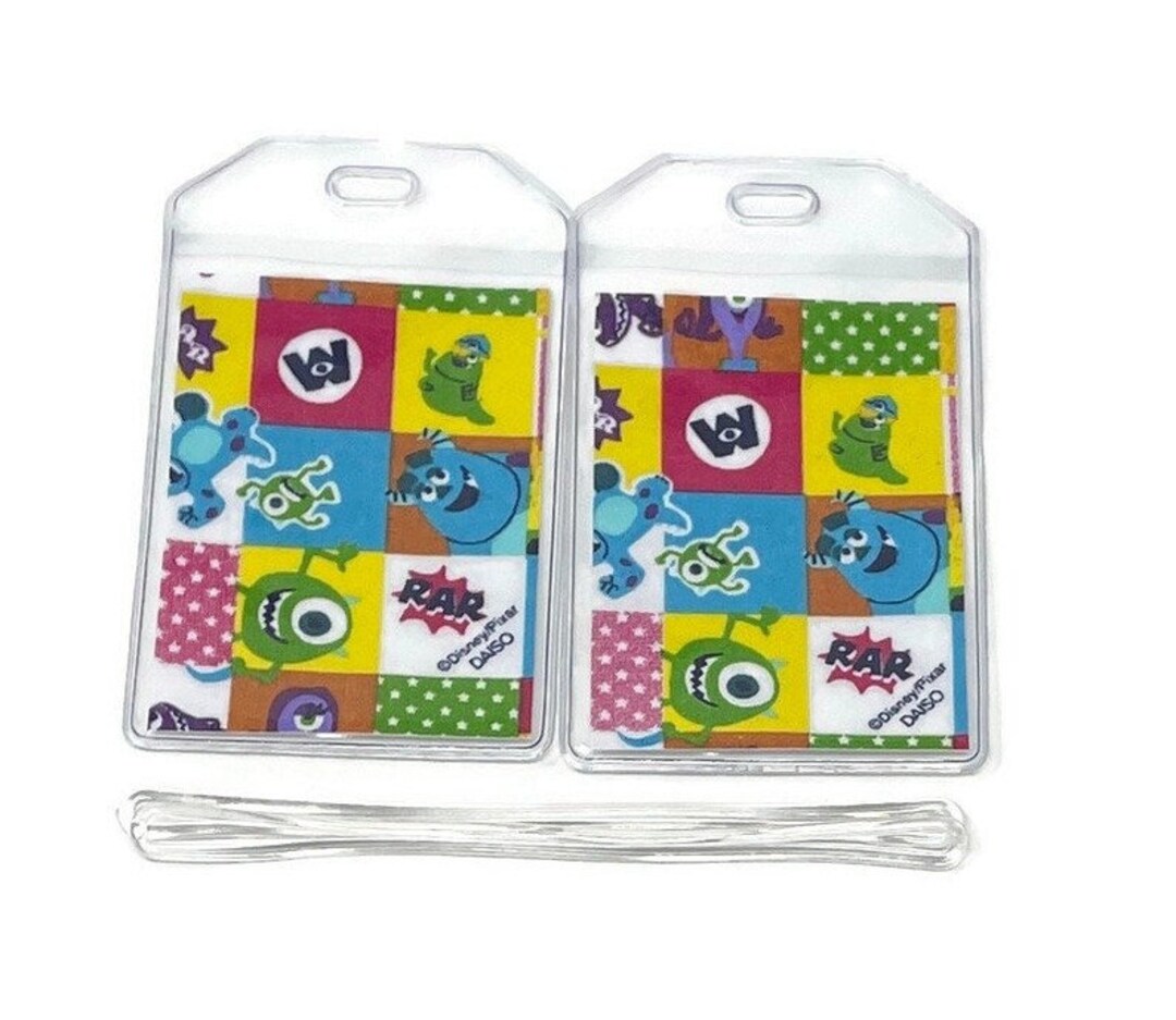 Luggage Tags Set of 2 Daiso Monsters Inc Etsy