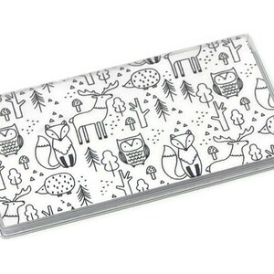 Couverture de chéquier Animaux de la forêt