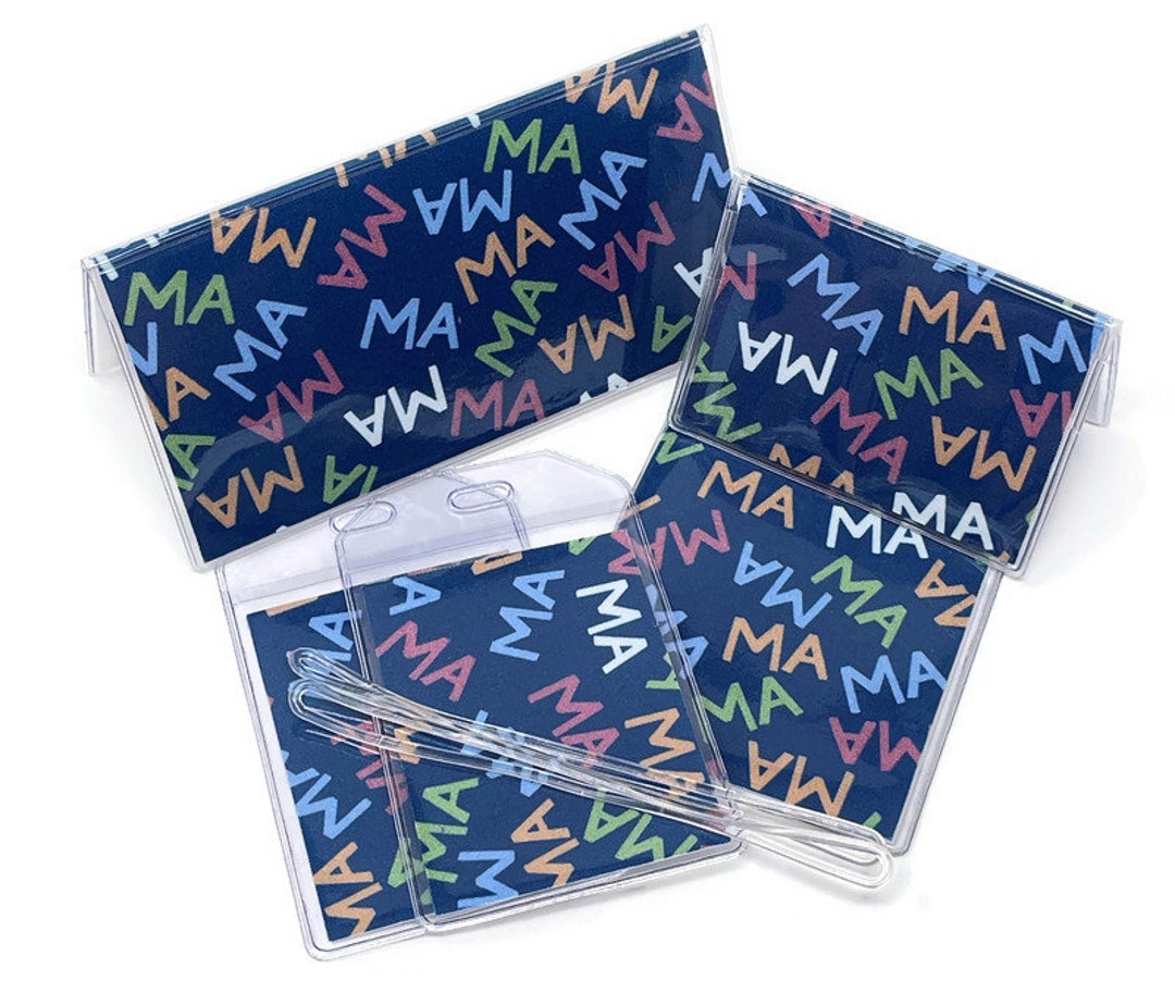 Massachusetts State Abbreviation Card Case Mini Wallet Etsy