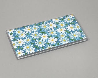 Cubierta de chequera Daisy Teal