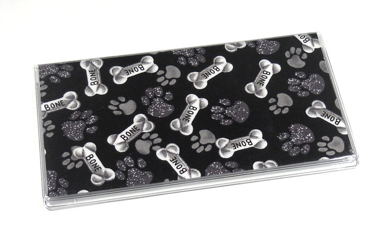 Checkbook Cover Dog Bones
