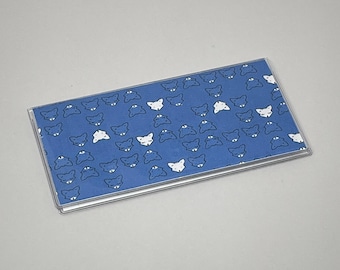 Checkbook Cover Fox Faces