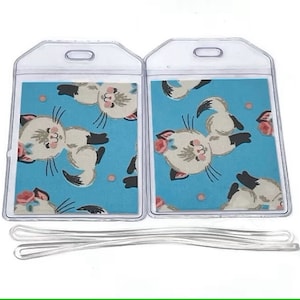 Kofferlabels set van 2 Pretty Kitty