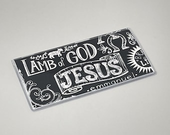 Checkbook Cover King of Kings Chalkboard