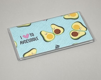 Checkbook Cover I Heart Avocado