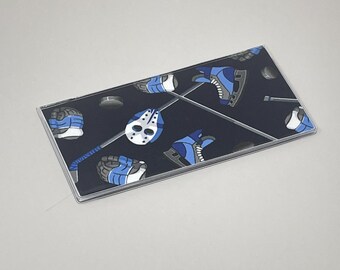 Checkbook Cover Hockey Icons