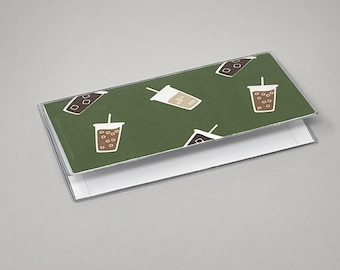 Checkbook Cover Iced Coffee