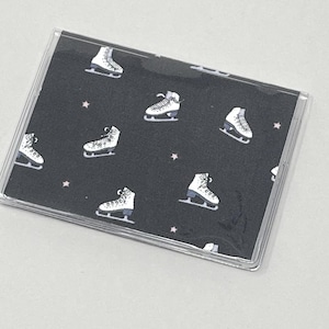 Porta-cartões Mini carteira Patins de gelo