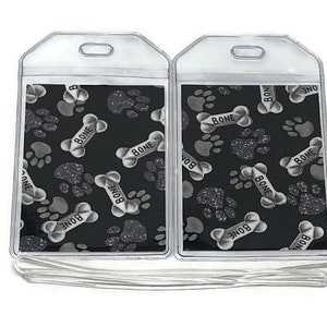 Luggage Tags Set of 2 Dog Bones