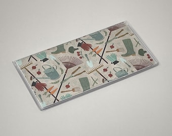 Checkbook Cover Gardening Tools