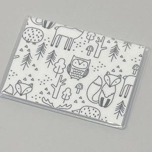 Porte-cartes Mini portefeuille Animaux de la forêt