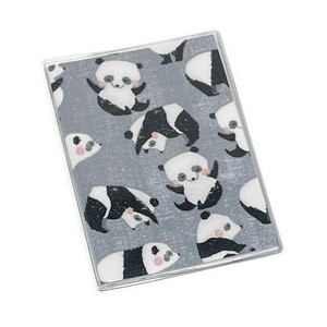 Designer Panda Series Leather Passport Holder Handmade 