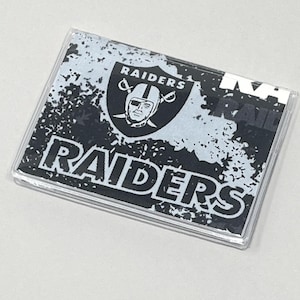 Mini billetera con tarjetero de Los Angeles Raiders