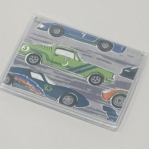 Card Case Mini Wallet Race Cars