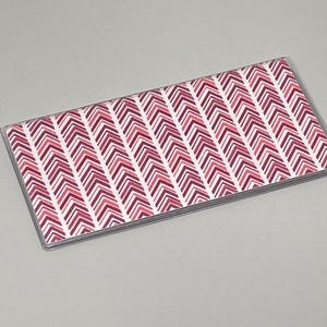 Checkbook Cover Arrow Tonal Red