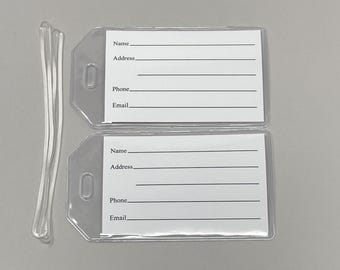 Luggage Tags Set of 2 - You Choose the Design