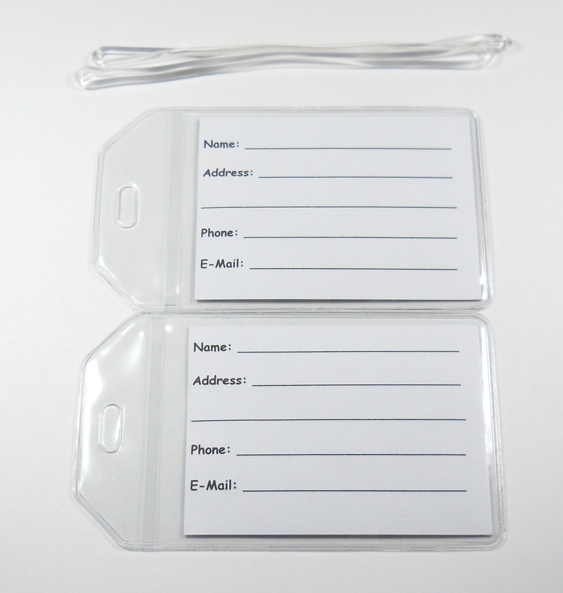 Luggage Tags Set of 2 Lavender Dragonfly Etsy