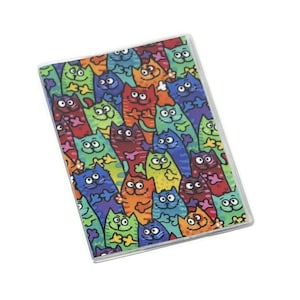 Passport Cover Tie Dye Cats