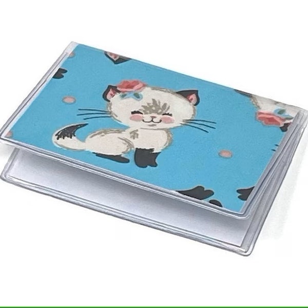 Card Case Mini Wallet Pretty Kitty