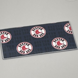 Cubierta de chequera con el logotipo de los Boston Red Sox