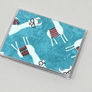 Card Case Mini Wallet Llamas