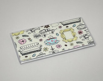 Checkbook Cover Friends Sketch Art