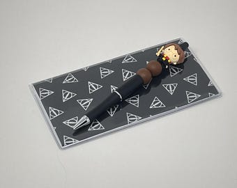 Juego de funda para chequera y bolígrafo con cuentas Harry Potter Reliquias de la Muerte