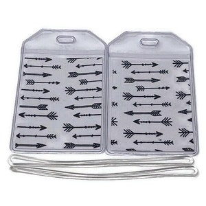 Luggage Tags Set of 2 Arrow White