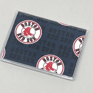 Mini billetera con tarjetero y logotipo de los Boston Red Sox