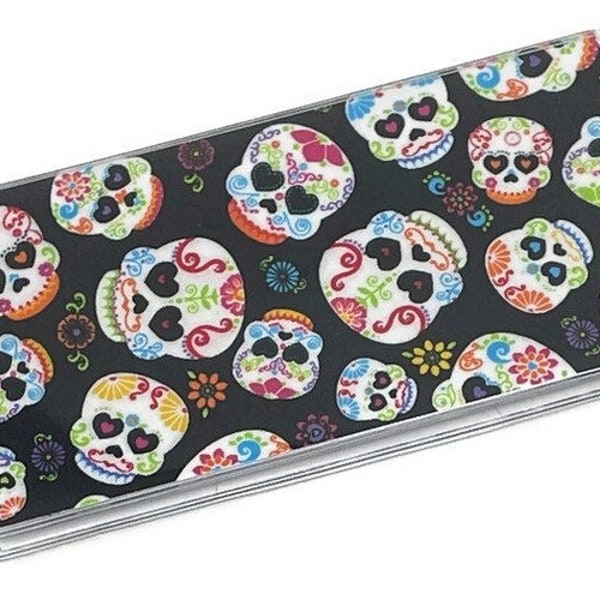 Checkbook Cover Skulls