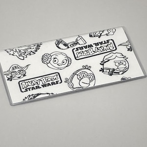 Capa de talão de cheques Angry Birds Star Wars