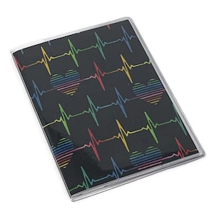 Passport Cover Rainbow Heart Beat