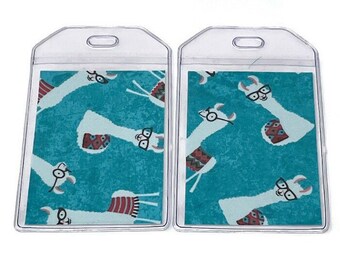 Luggage Tags Set of 2 Llamas