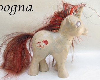 Zombie - Red Cap Mushroom - My Little Pony - Custom, OOAK, Unicorn