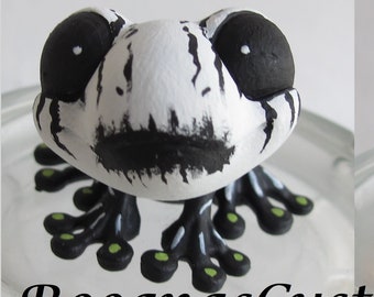 Gothic - Corpse Paint - Frog - Skeleton - Custom, Littlest Pet Shop, LPS, OOAK - Halloween - Goth - Toad