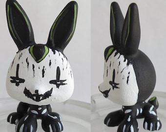 Gothic - Corpse Paint - Rabbit - Skeleton - Custom, Littlest Pet Shop, LPS, OOAK - Halloween - Goth - Bunny