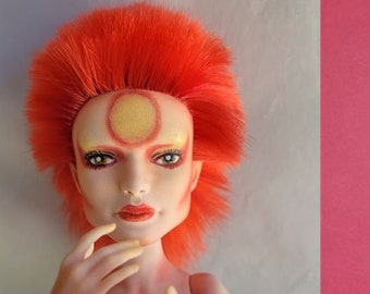Ziggy Stardust - David Bowie - Doll - Mermaid - Custom, OOAK, Monster High, Merman
