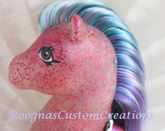 Crush, Seapony, pirate - My Little Pony - Custom, glitter, sparkle, OOAK, MLP, HQG1C