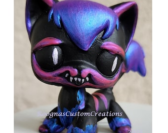 Cheshire Cat - KPOP Demon Hunters - Custom, Littlest Pet Shop, LPS, OOAK - Kitty, Kitten, Shorthair