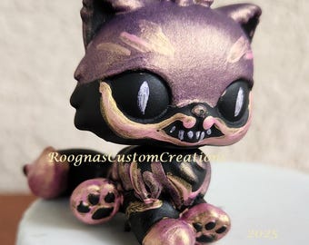 Pink Cheshire Cat, Tiger - KPOP Demon Hunters - Custom, Littlest Pet Shop, LPS, OOAK - Kitty, Kitten, Wonderland