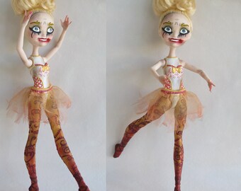 Horror - Ballerina - Doll, Custom, OOAK - Red Shoes, Fairy Tale - EAH, Ever After High - Dancer, Creepy, Halloween, Monster