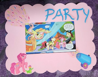 Pinkie Pie - Picture Frame - Birthday, Party Cannon, Celebration - My Little Pony, MLP, FiM, Friendship is Magic