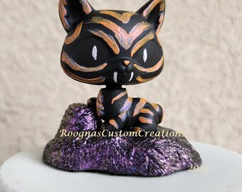 LPS, Cheshire Cat, Tiger - KPOP Demon Hunters - Custom, Littlest Pet Shop, OOAK - Kitty, Kitten, Shorthair
