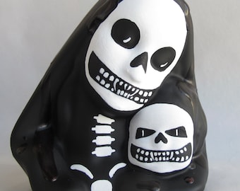 Madonna and Child - Ceramic - Skeleton - Vampire - Halloween - Gothic, Goth