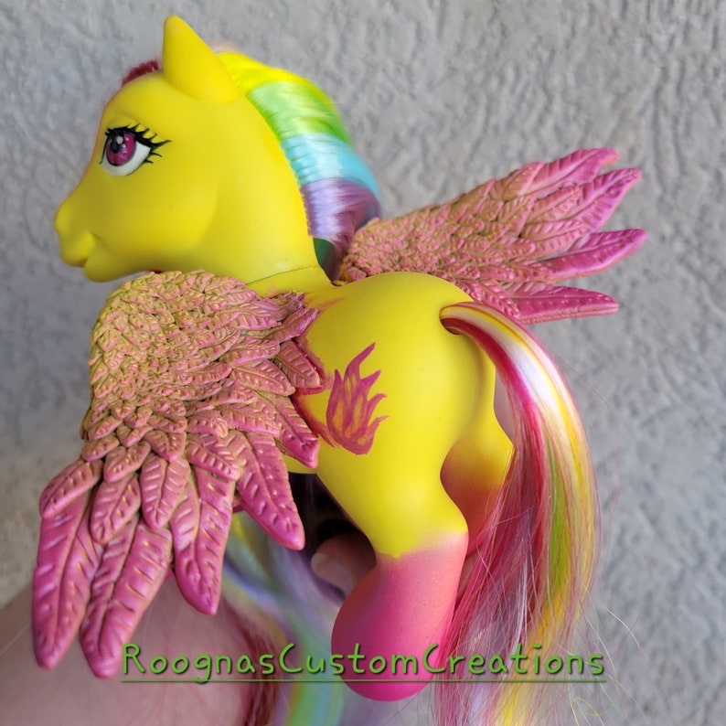Rainbow Pride Solfyra My Little Pony Custom, OOAK, MLP Pegasus LGBTQ Bild 1