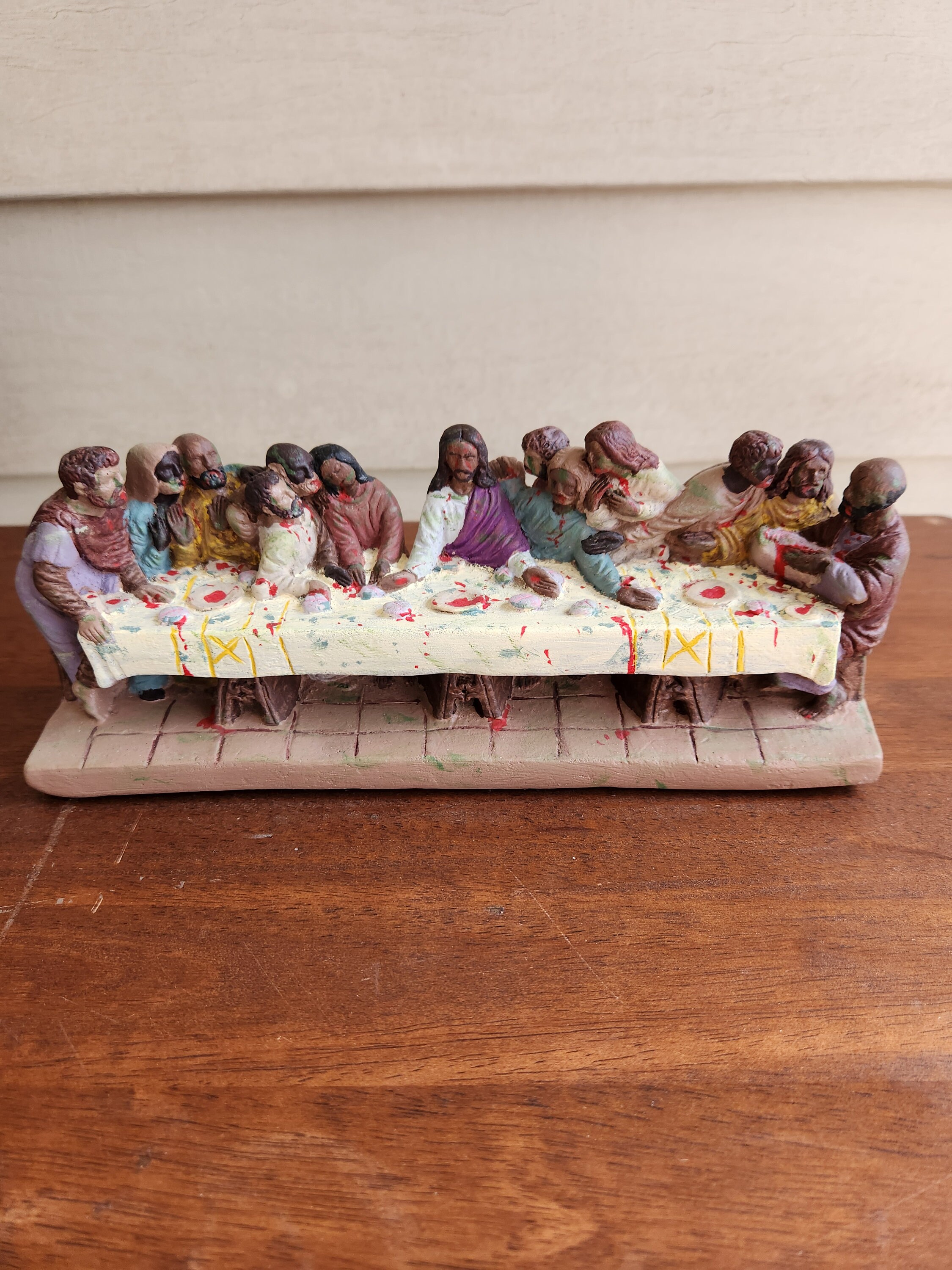 Zombie Jesus - Last Supper Table Centerpiece - Horror, Walking