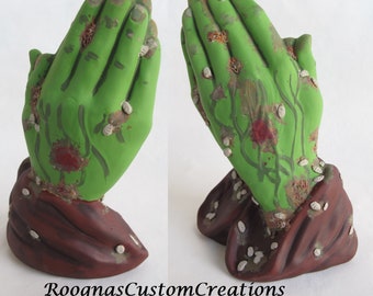 Zombie Hands - Praying Hands - Maggots - Frankenstein - Halloween - Gothic, Goth - Jesus