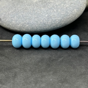 Sky blue - lampwork bead set